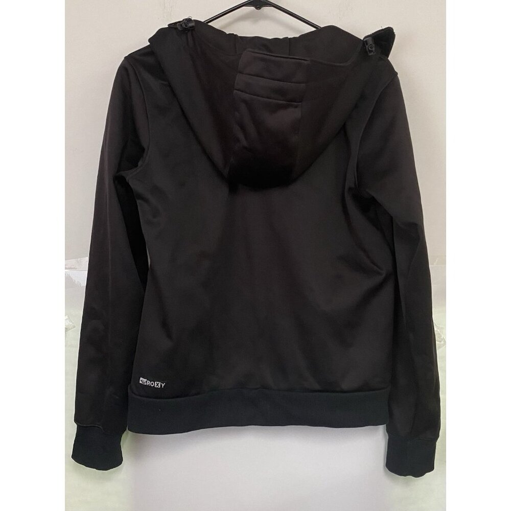 Roxy Snowboard Ski Jacket Black Medium Full Zip Hoodie - Picture 11 of 11